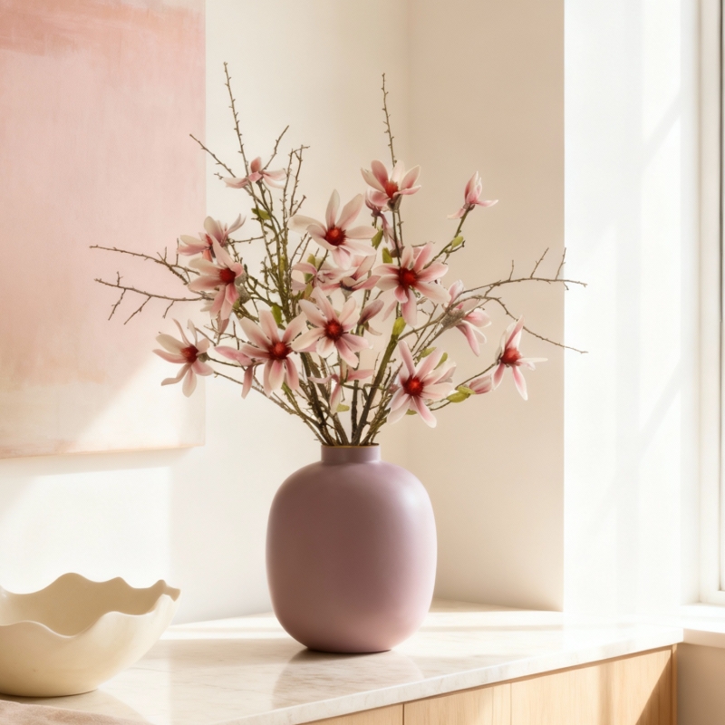 Mazzo Artificiale Fatto a Mano Chloe Atene - Rosa