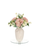 Bouquet artificiale legato a mano Rose York - Rosa