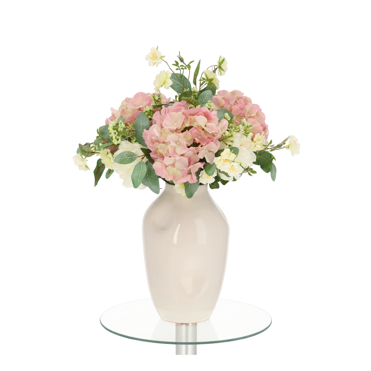 Bouquet artificiale legato a mano Rose York - Rosa