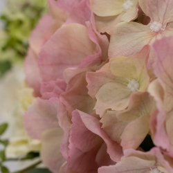 Bouquet artificiale legato a mano Rose York - Rosa