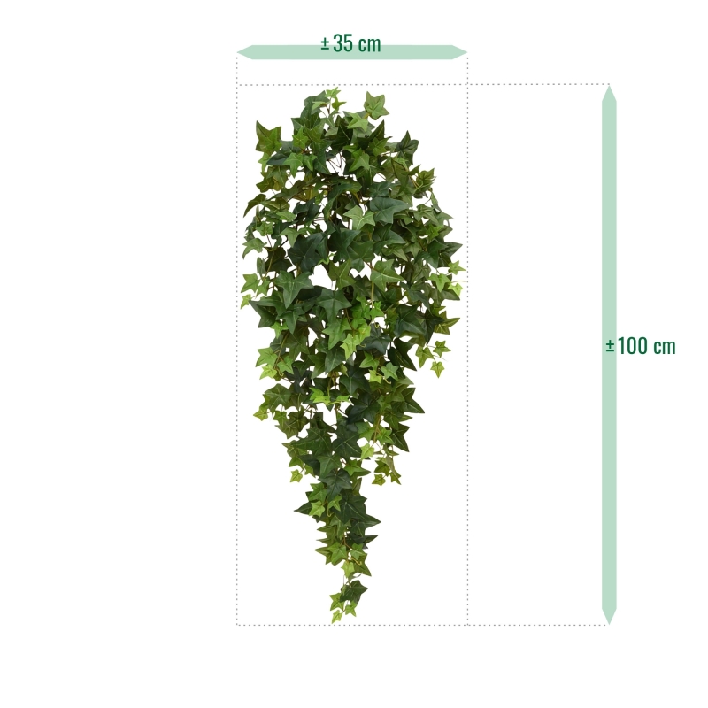 Hedera pianta artificiale ricadente 100 cm - verde