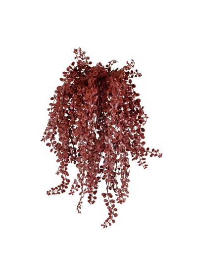 Dischidia pianta artificiale sospesa 40 cm UV Borgogna