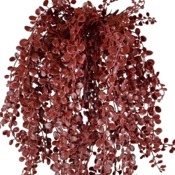Dischidia pianta artificiale sospesa 40 cm UV Borgogna