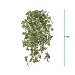 Tradescantia Tricolor kunst hangplant 70cm