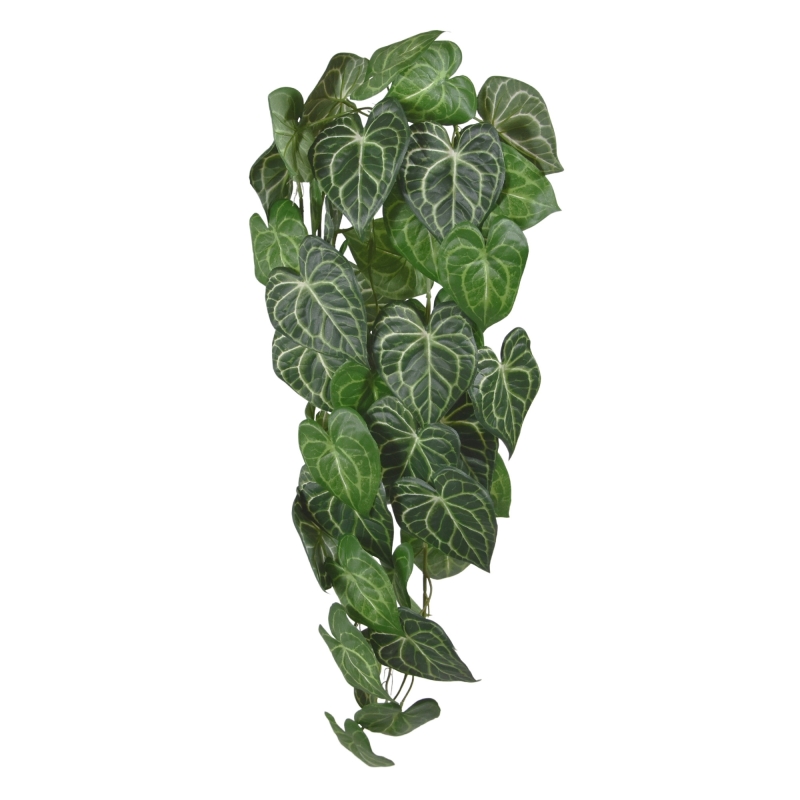 Anthurium Clarinervium Pianta ricadente artificiale 80 cm