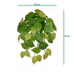 Philodendron Micans RT pianta artificiale ricadente 45cm