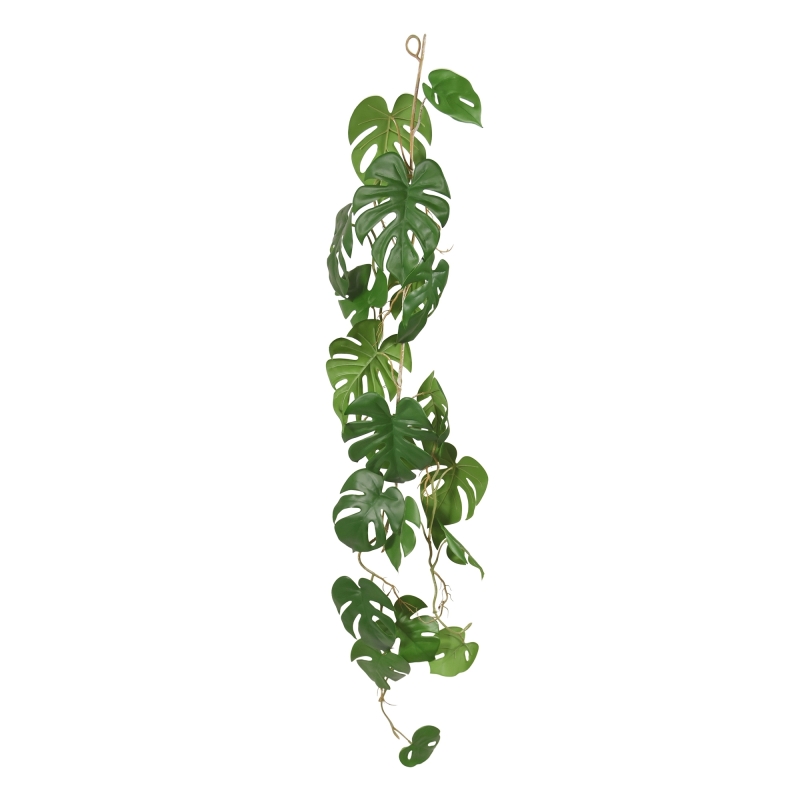 Ghirlanda artificiale di Monstera 110 cm