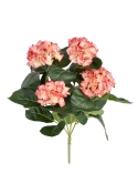 Bouquet artificiale di ortensie 40 cm rosa