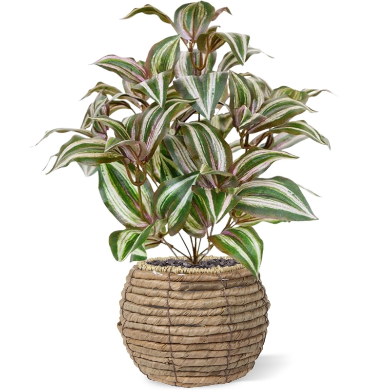 Bouquet artificiale di Tradescantia Zebrina 40 cm