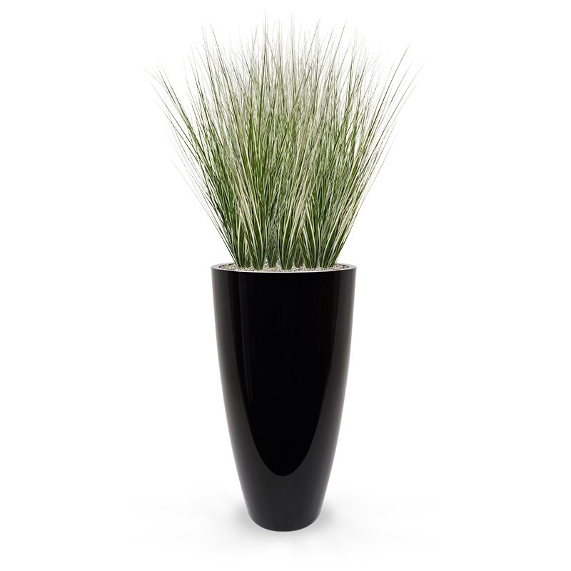 Bouquet di erba artificiale di canna deluxe 85 cm verde-crema