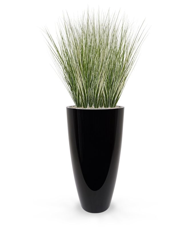 Bouquet di erba artificiale di canna deluxe 85 cm verde-crema