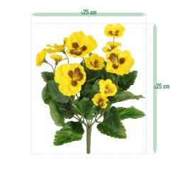 Viola del pensiero artificiale gialla 25 cm