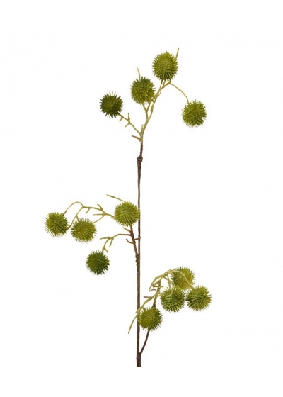 Ramo di cardo artificiale 85 cm verde