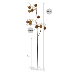 Ramo artificiale di cardo 85 cm marrone