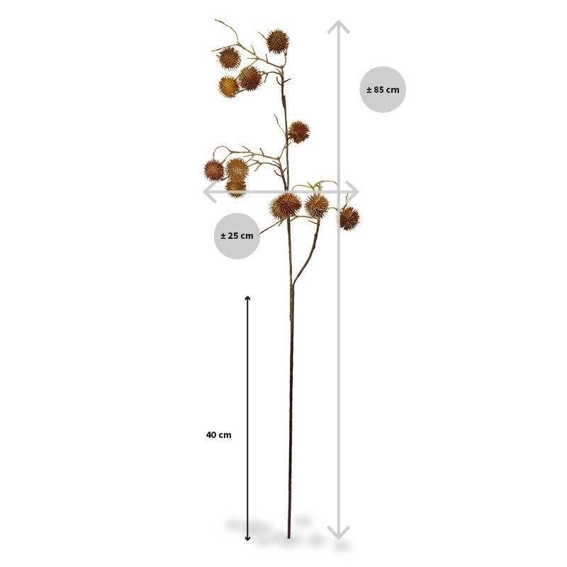 Ramo artificiale di cardo 85 cm marrone