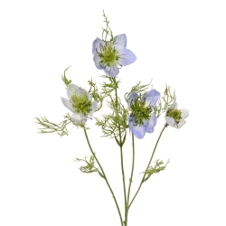 Nigella ramo artificiale 55 cm blu