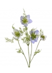 Nigella ramo artificiale 55 cm blu