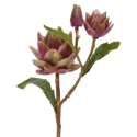Carciofo artificiale deluxe 70 cm bordeaux