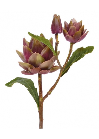 Carciofo artificiale deluxe 70 cm bordeaux