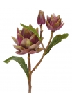 Carciofo artificiale deluxe 70 cm bordeaux