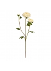 Ramo artificiale di Ranunculus 60 cm crema