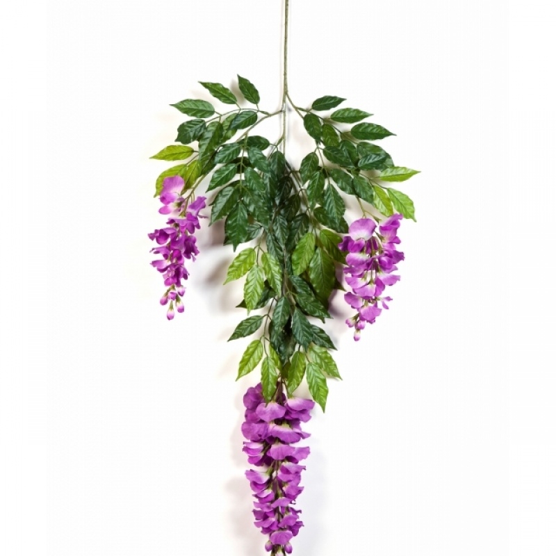 Deluxe wisteria spray purple 90 cm