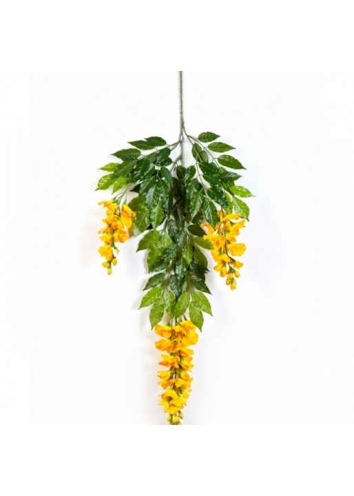 Deluxe wisteria spray yellow 90 cm