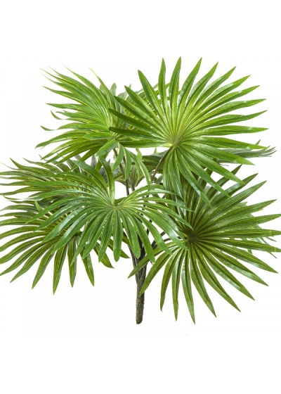 FAN PALM BUSH X 10 LEAVES 35 cm