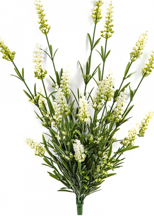Lavender Bush x 19 - Cream 52 cm