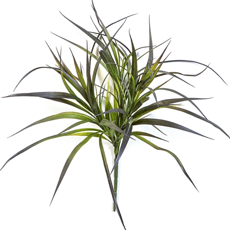 Small Grass Bunch Green/Red 44 cm