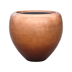 Vaso Baq Metallic Silver Leaf Couple