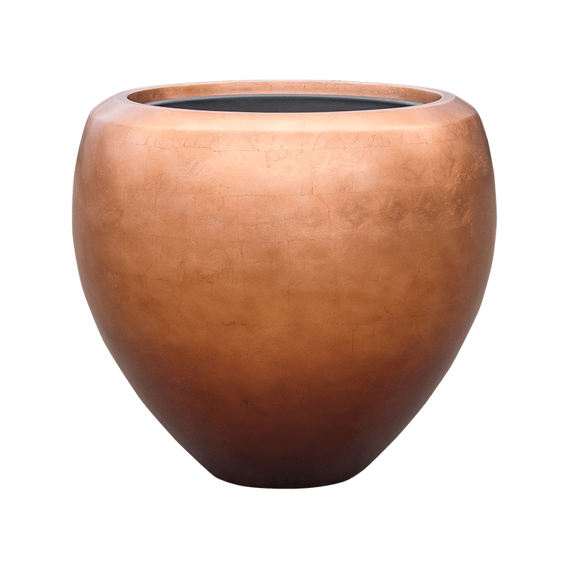 Vaso Baq Metallic Silver Leaf Couple