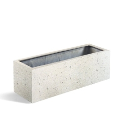 Vaso Grigio Balcony Box Antique White 60x15x15 | Very Realistic