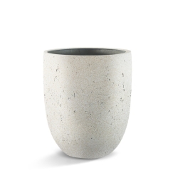 Vaso Argento Tall Egg Pot Antique White 30x35