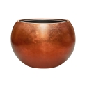 Vaso Baq Metallic Silver Leaf Globe Matt Copper High Quality Planters
