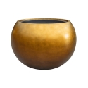 Vaso Baq Metallic Silver Leaf Globe Matt Honey Perfect For Indoor And Outdoor Use
