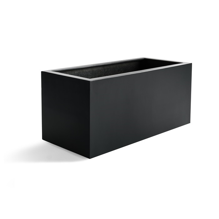 Vaso Argento Box Black 80x30x30 | Very Realistic