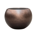 Vaso Baq Metallic Silver Leaf Globe Matt Coffee Perfect For Indoor And Outdoor Use