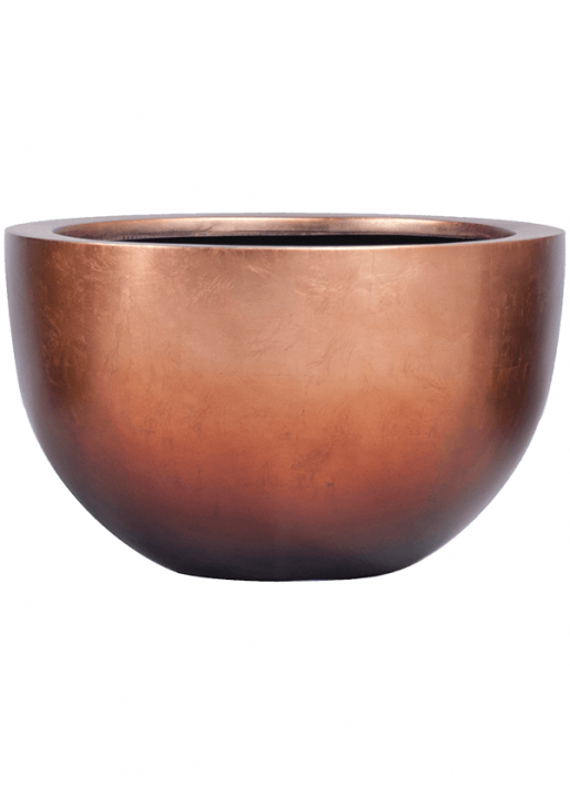 Vaso Baq Metallic Silver Leaf Bowl