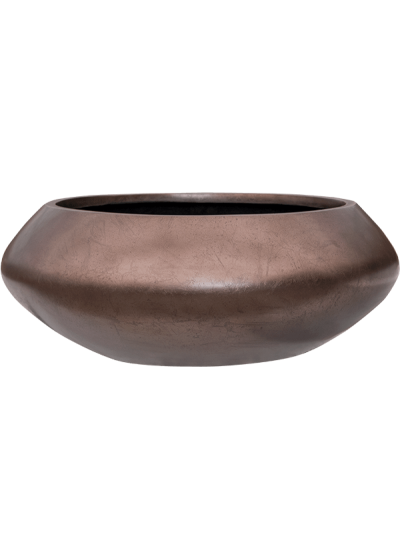 Vaso Baq Metallic Silver Leaf Bowl Ufo Matt Coffee