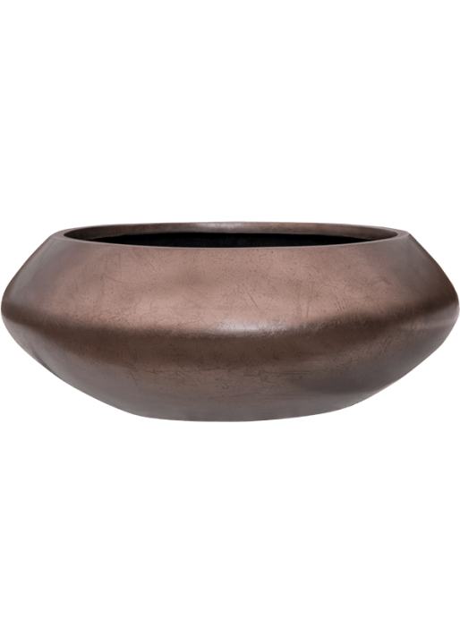 Vaso Baq Metallic Silver Leaf Bowl Ufo Matt Coffee