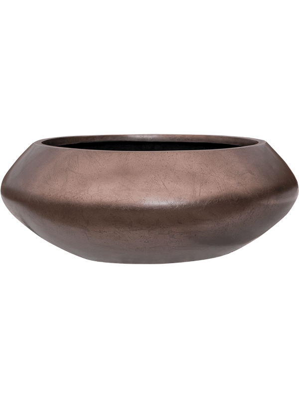 Vaso Baq Metallic Silver Leaf Bowl Ufo Matt Coffee