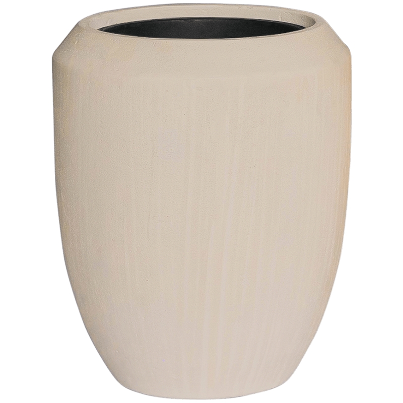 Vaso Baq Polystone Coated Plain Coppa Natural (with Liner)