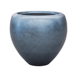 Vaso Baq Metallic Silver Leaf Couple Matt Ice Blue (with Liner)