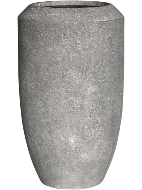 Vaso Baq Polystone Coated Plain Coppa Raw Grey (with Liner)