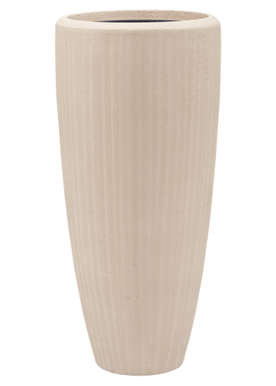 Vaso Baq Polystone Plain Partner Natural (with Liner)