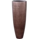 Vaso Baq Metallic Silver Leaf Partner Matt Coffee Planter (with Insert Pot)