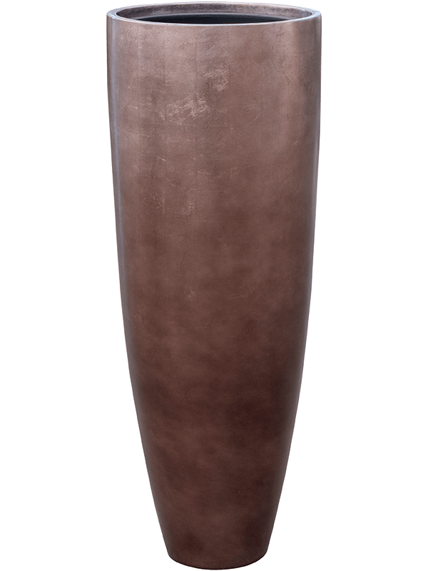 Vaso Baq Metallic Silver Leaf Partner Matt Coffee Planter (with Insert Pot)