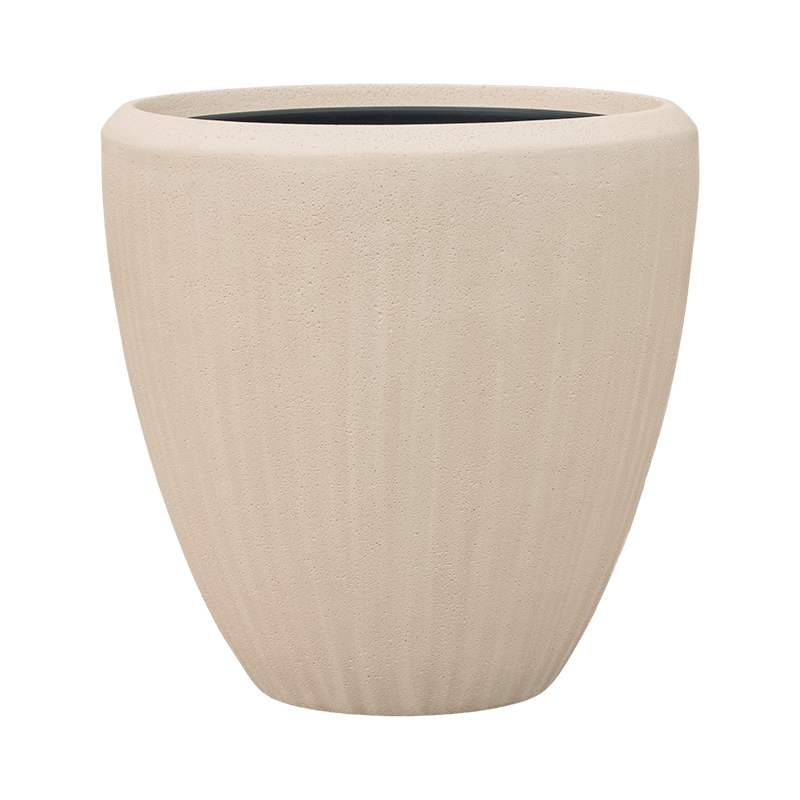 Vaso Baq Polystone Plain Couple Natural (with Liner)