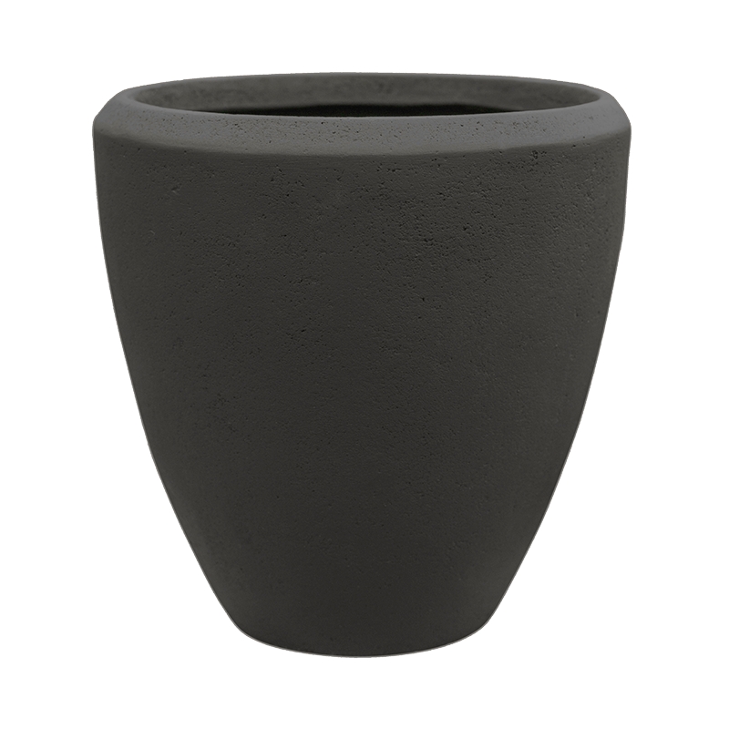 Vaso Baq Polystone Plain Couple Smoke